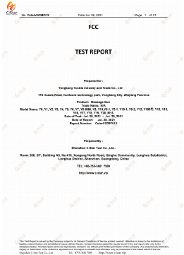 Informe de prueba de la FCC